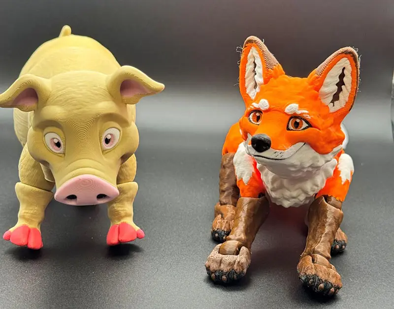 Pig and Fox Animal Friends